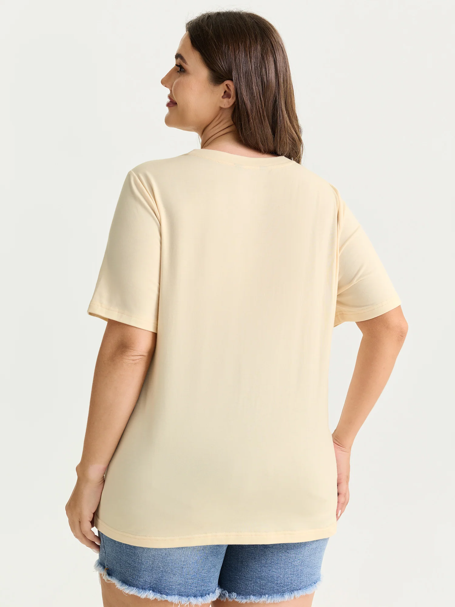 Butterfly Print Flared Sleeve T-Shirt - Image 4