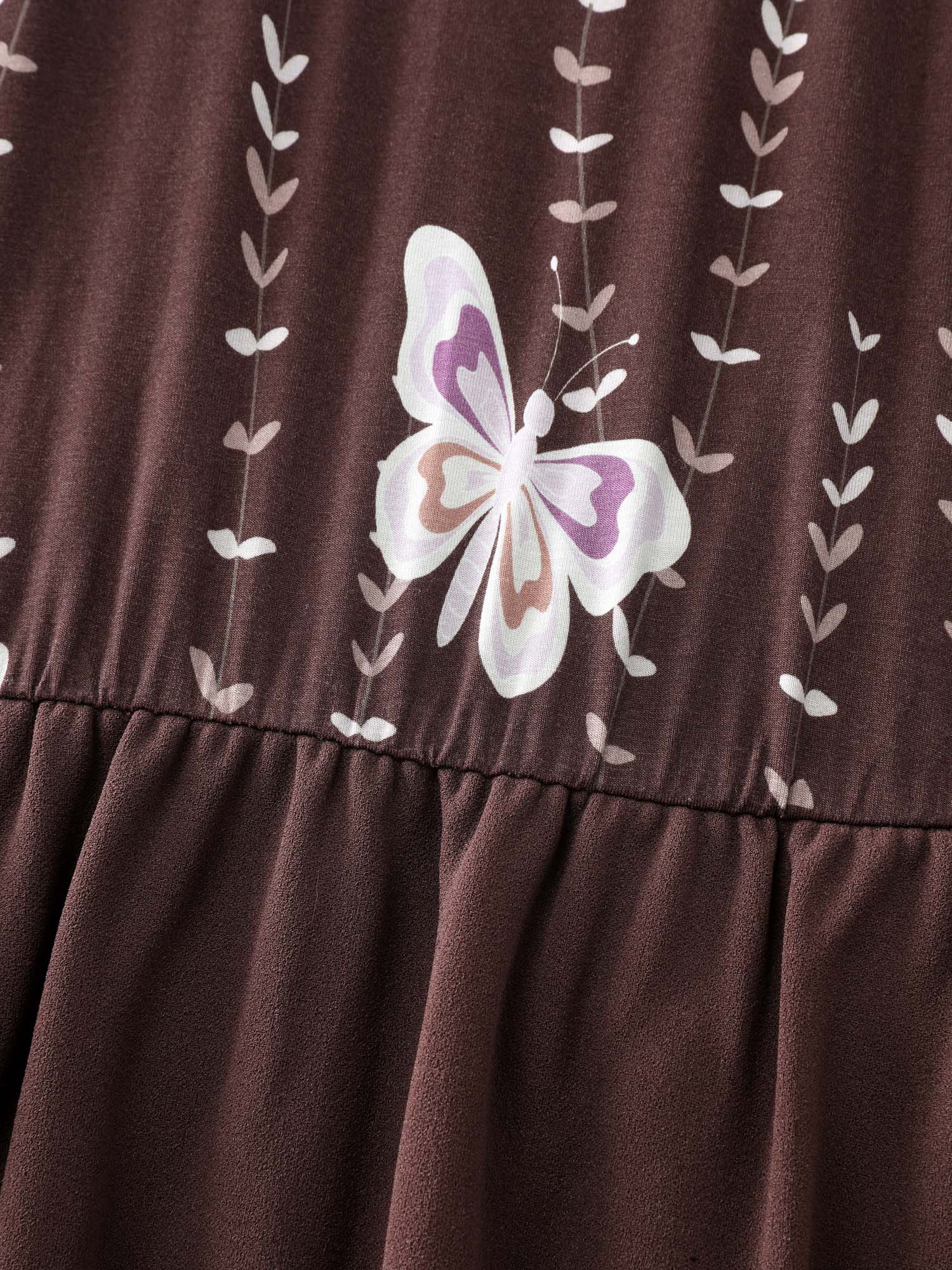 Butterfly Print Mockneck Midi Dress - Image 6