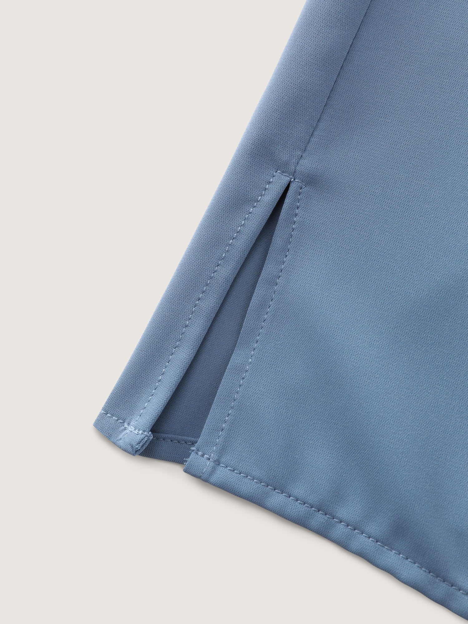 Button Detail Metal Loop Neckline Blouse - Image 6