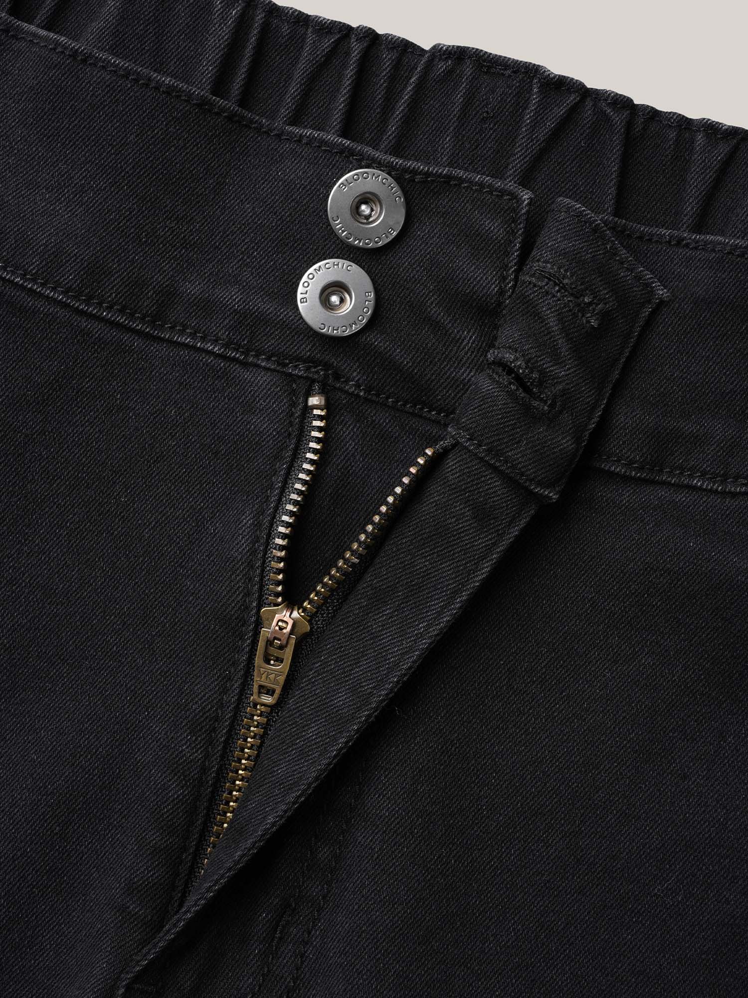 Buttons Mid-Rise Curvy Skinny-Fit Jeans - Image 7