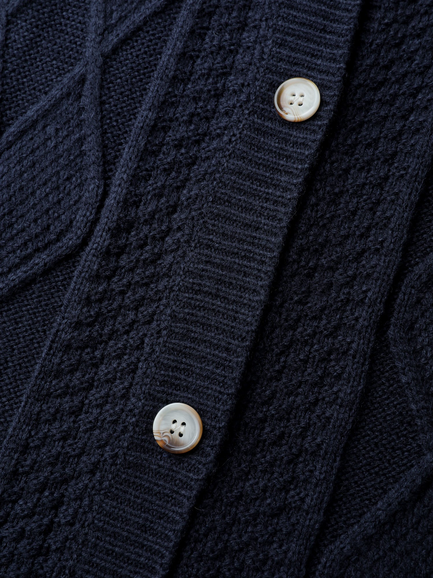 Cable Knit Button Pockets Cardigan - Image 7