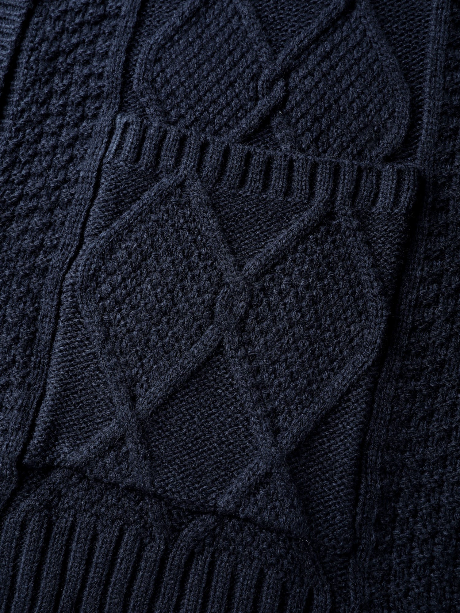 Cable Knit Button Pockets Cardigan - Image 8