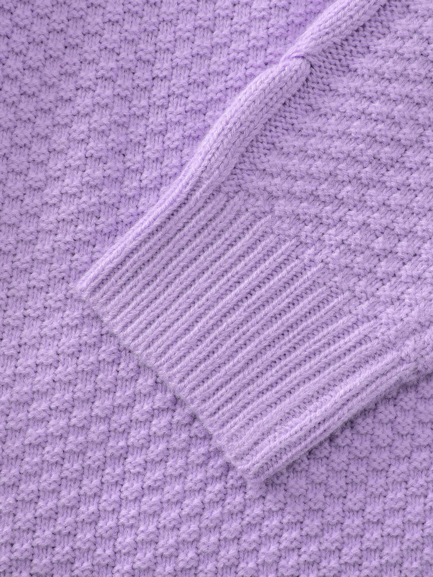Cable Knit Raglan Sleeve Pullover - Image 7