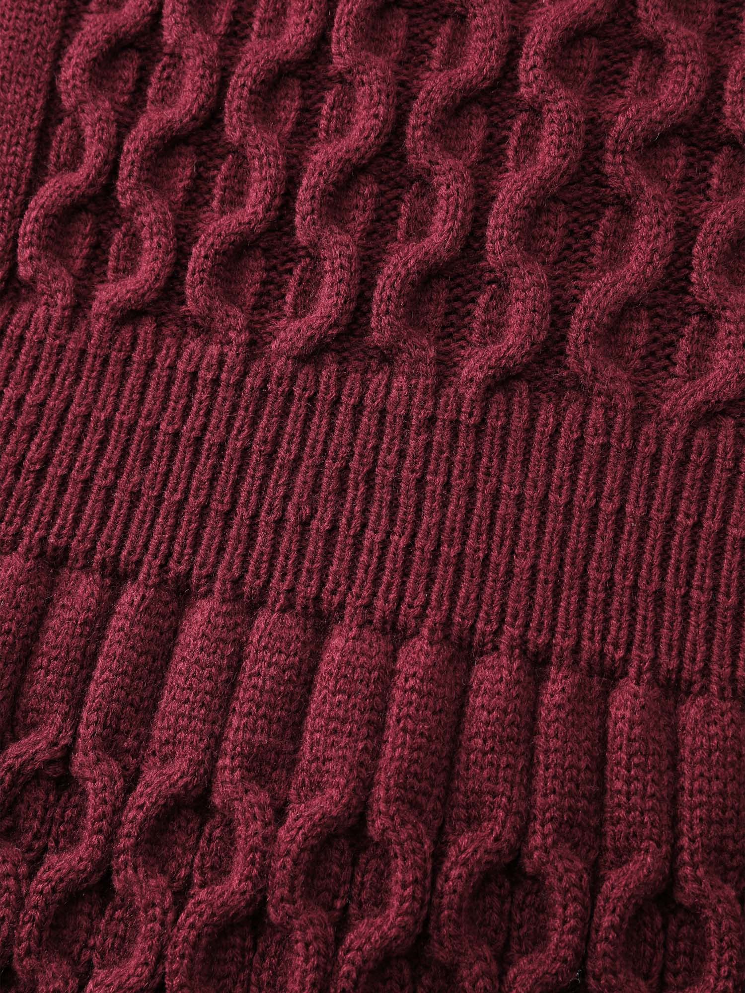 Cable Knit Textured Cut-Out Sweater Dress - Image 7