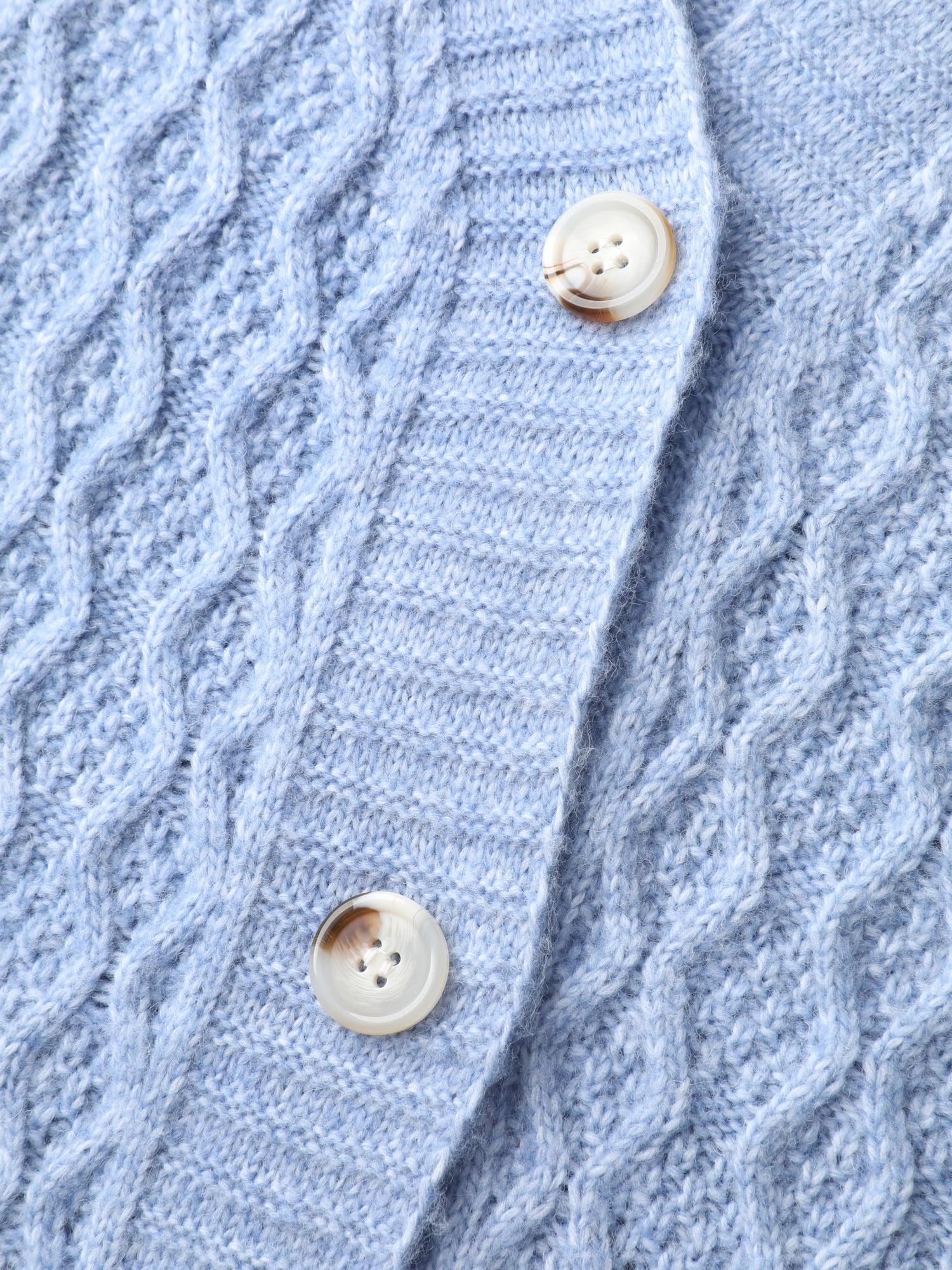 Cable Knit Textured Pockets Cardigan - Image 5