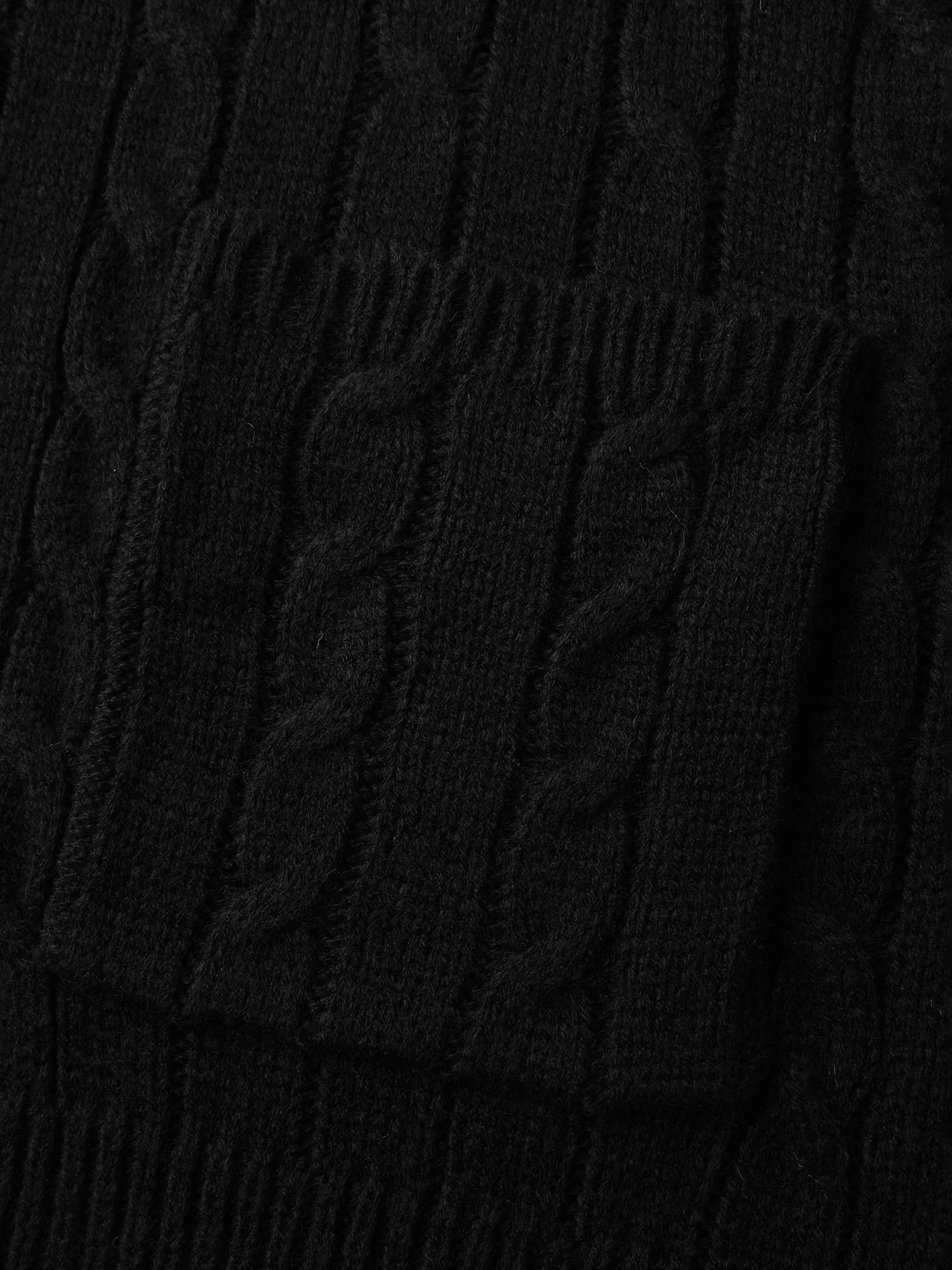 Cable Zipper Sleeveless Knit Cardigan - Image 7