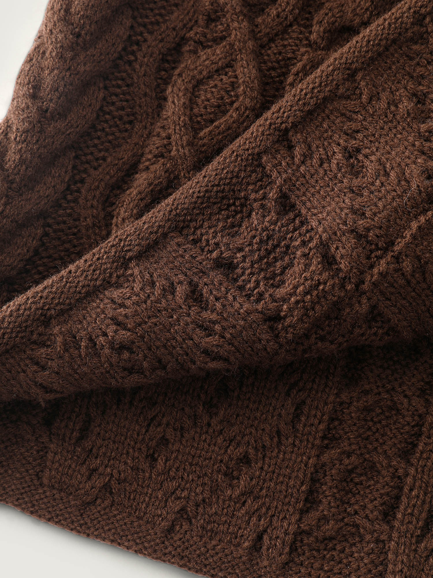 Cableknit Textured Button Pocket Knit Cardigan - Image 8
