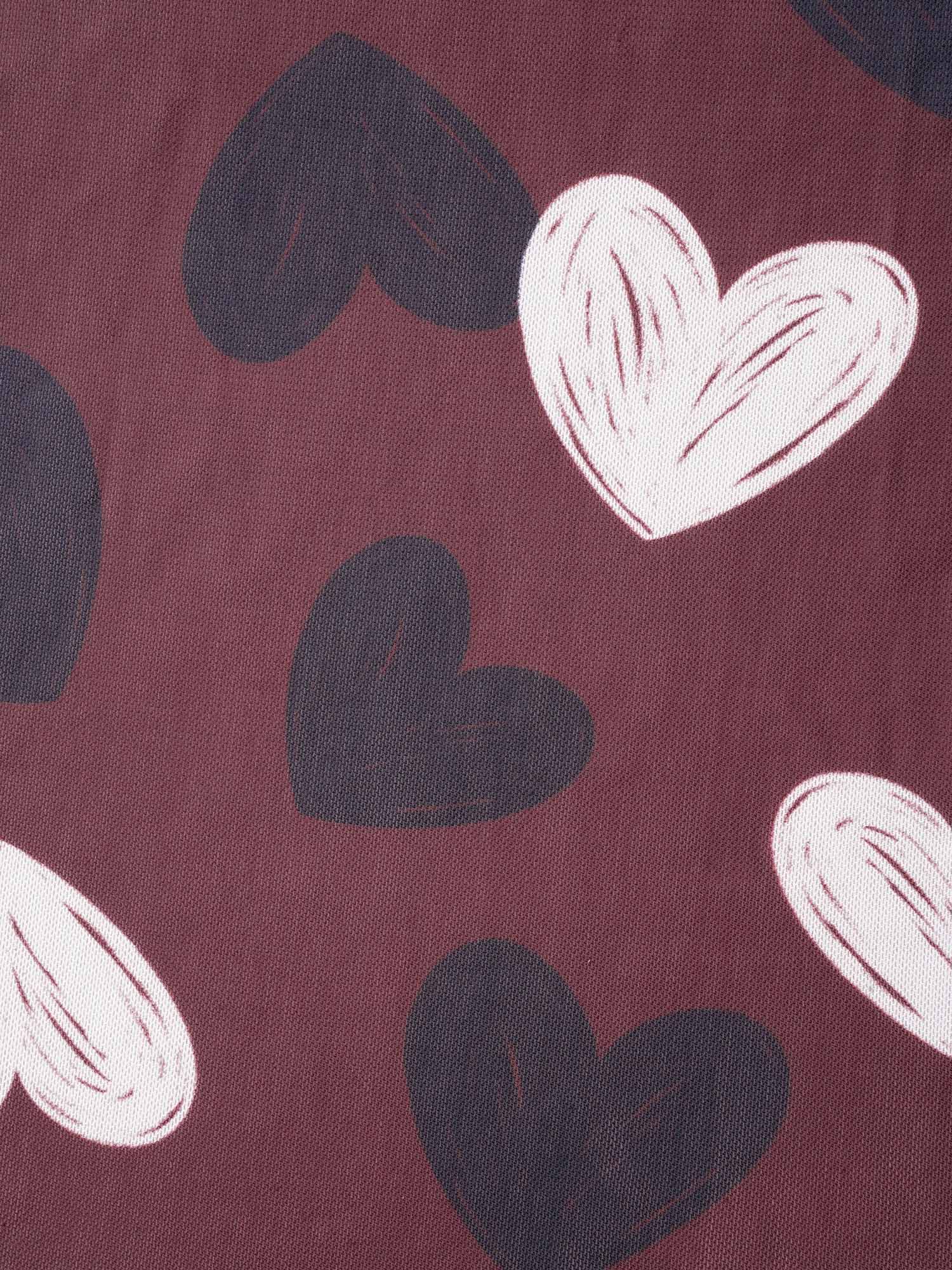 Cami Bow Detail Heart Pattern Sleep Dress - Image 5