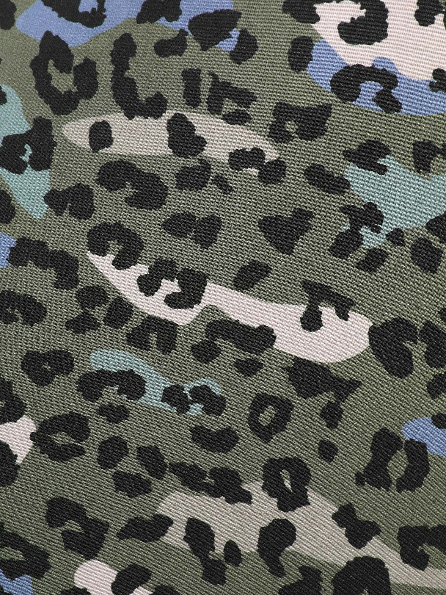 Camouflage Leopard Print T-Shirt - Image 5