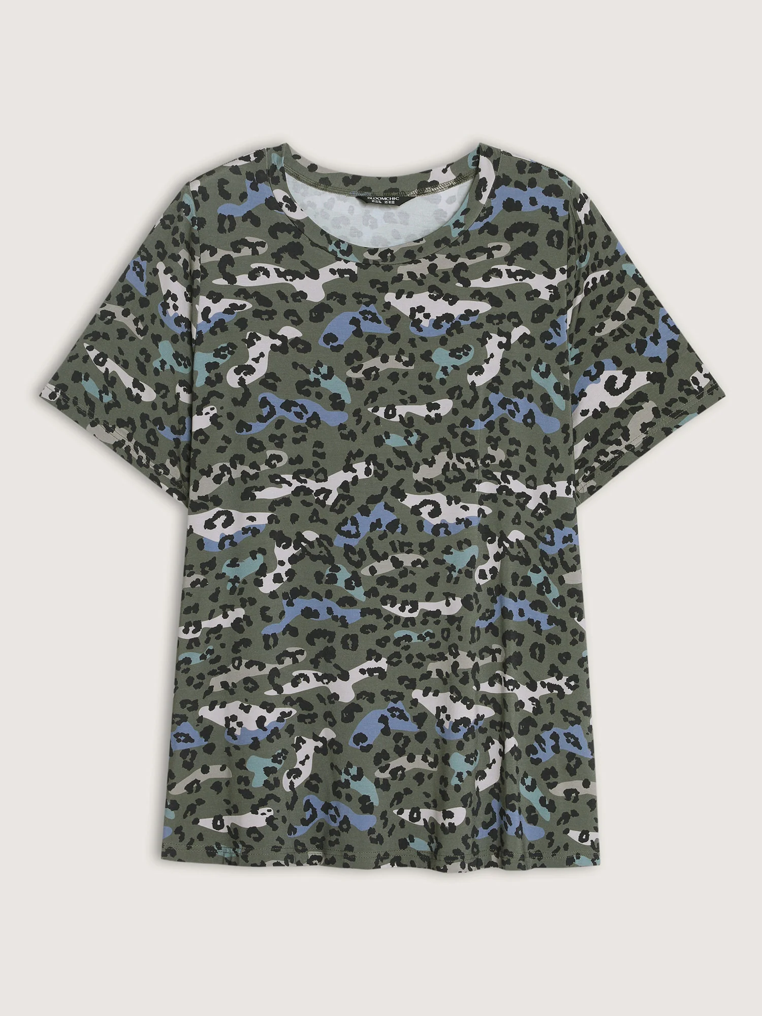 Camouflage Leopard Print T-Shirt - Image 7