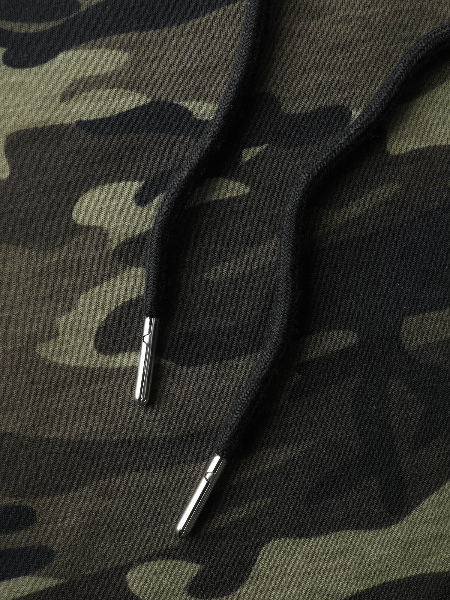 Camouflage Print Patch Pocket Button Hoodie - Image 6
