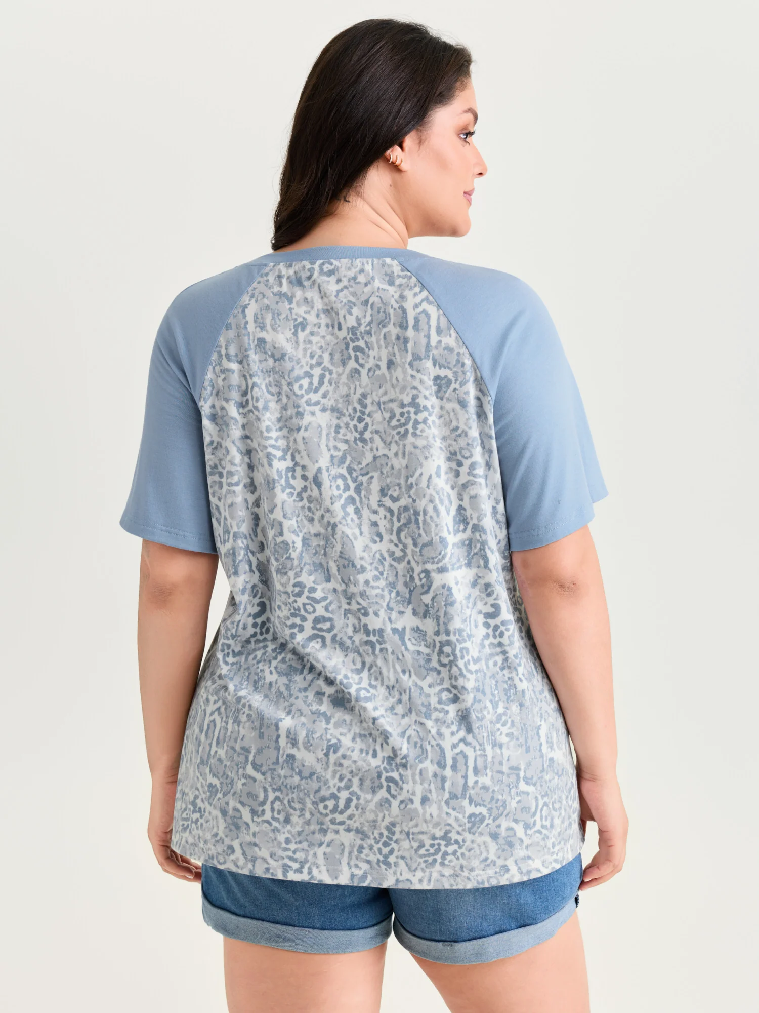 Camouflage Print Raglan Sleeve T-Shirt - Image 12
