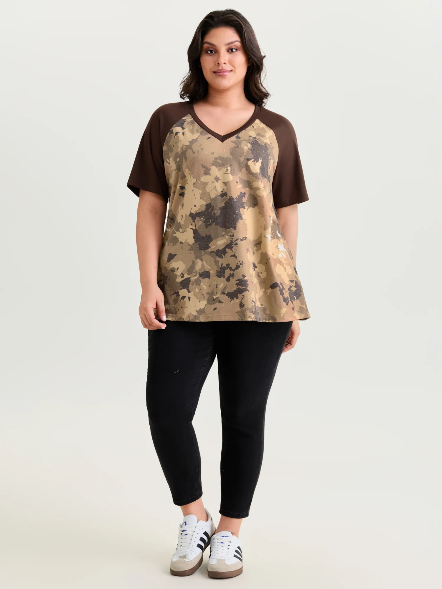 Camouflage Print Raglan Sleeve T-Shirt - Image 15