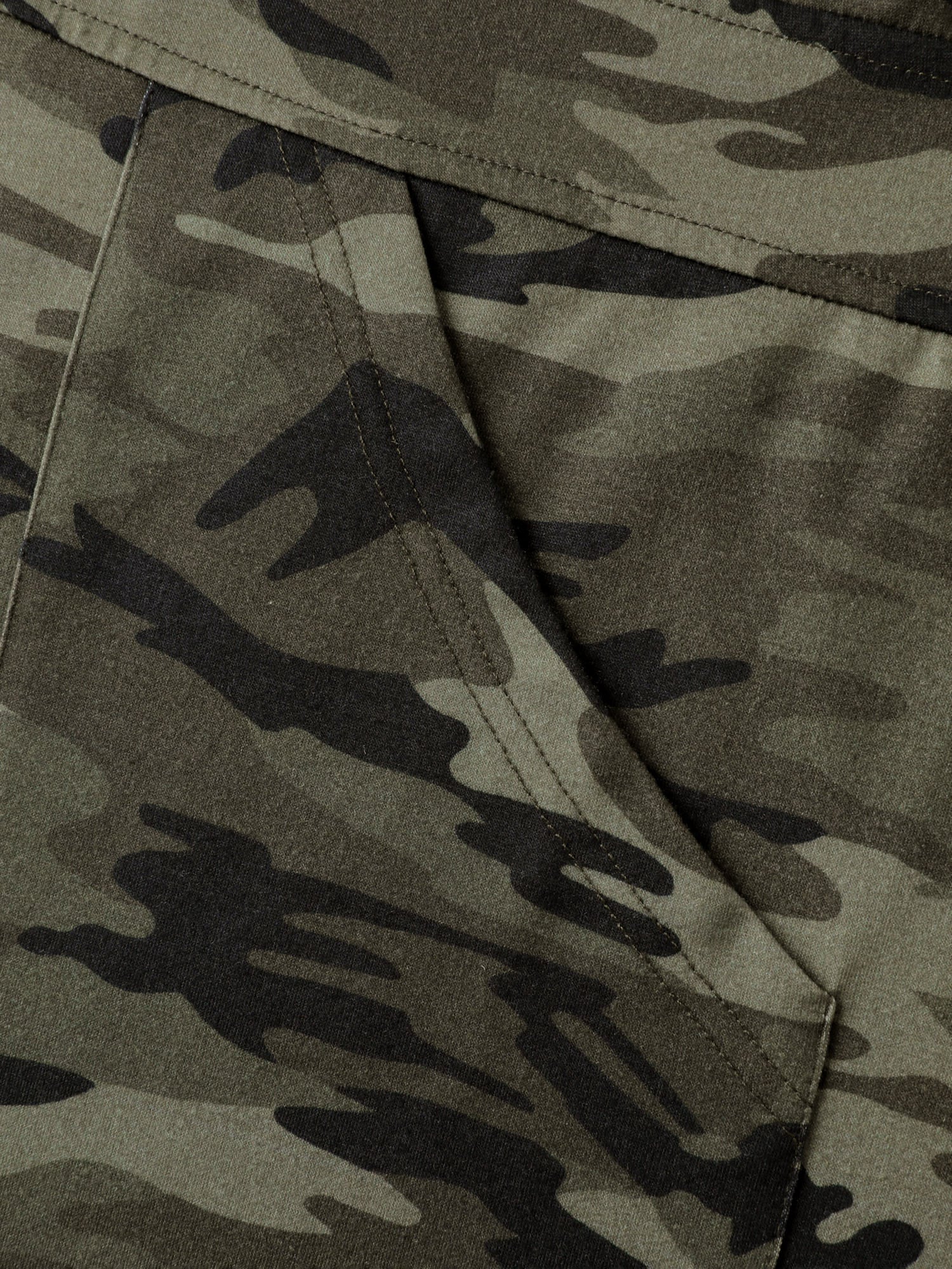 Camouflage Print Zipper Front Pockets Midi Dress - Image 6