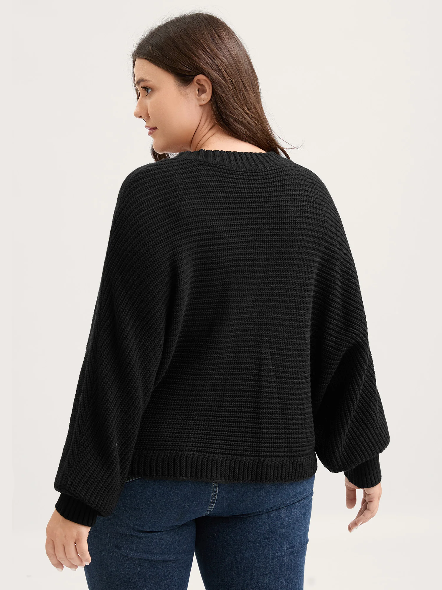 Cape Style Dolman Sleeve Knit Cardigan - Image 4