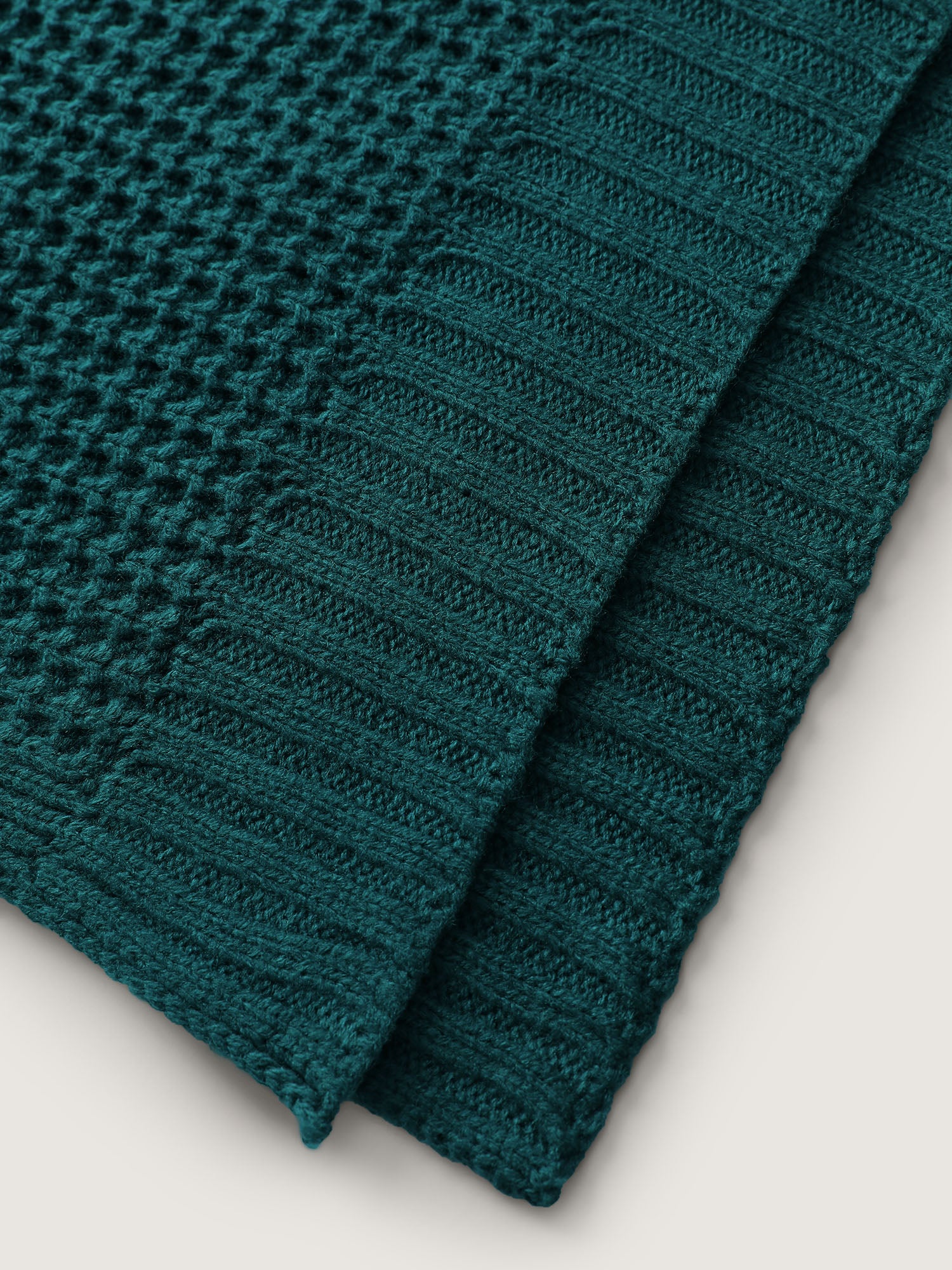 Cape-Style Turtleneck Textured Pullover - Image 6