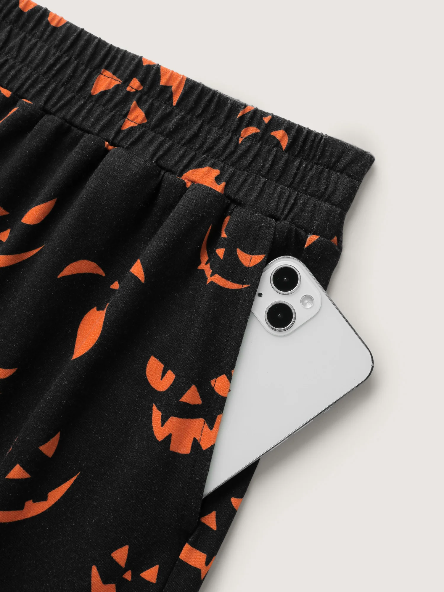 Carved Pumpkin Halloween Wide-Leg Pants - Image 6