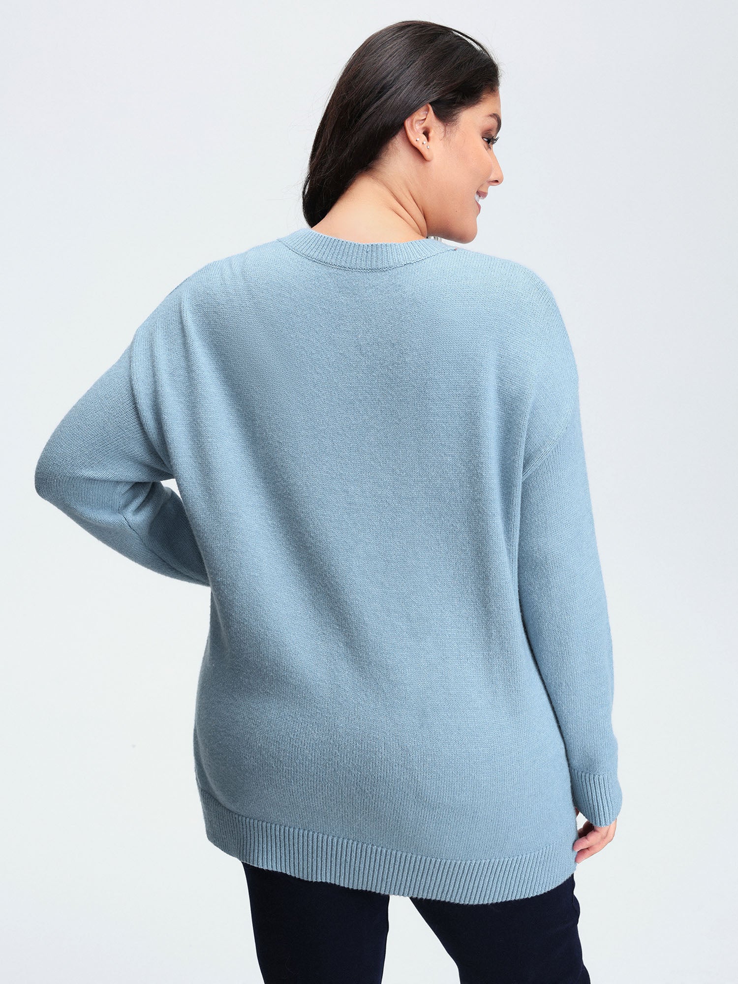Cat Pattern Jacquard Pullover - Image 4