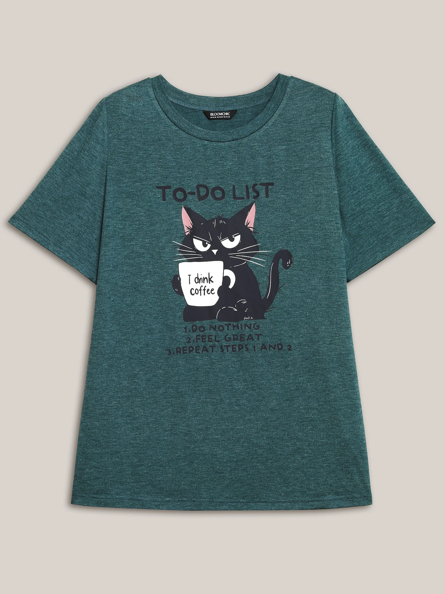Cat To-Do List Heathered T-Shirt - Image 7