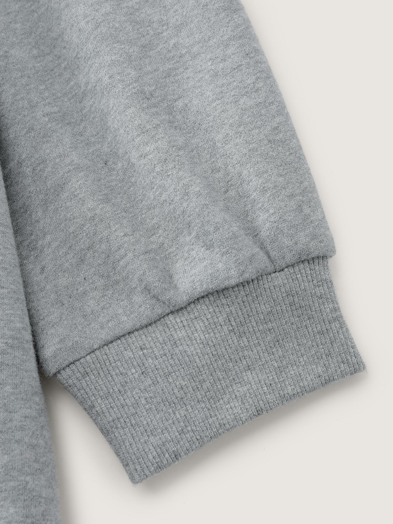 Cat Towel Embroidery Fleece Lined Sweatshirt - Image 6
