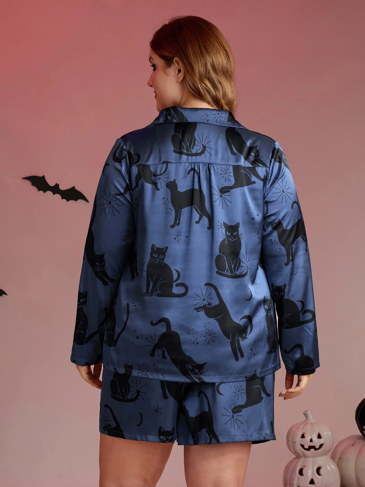 Cats Pockets Stretchy Print Co-ord Set - Image 4