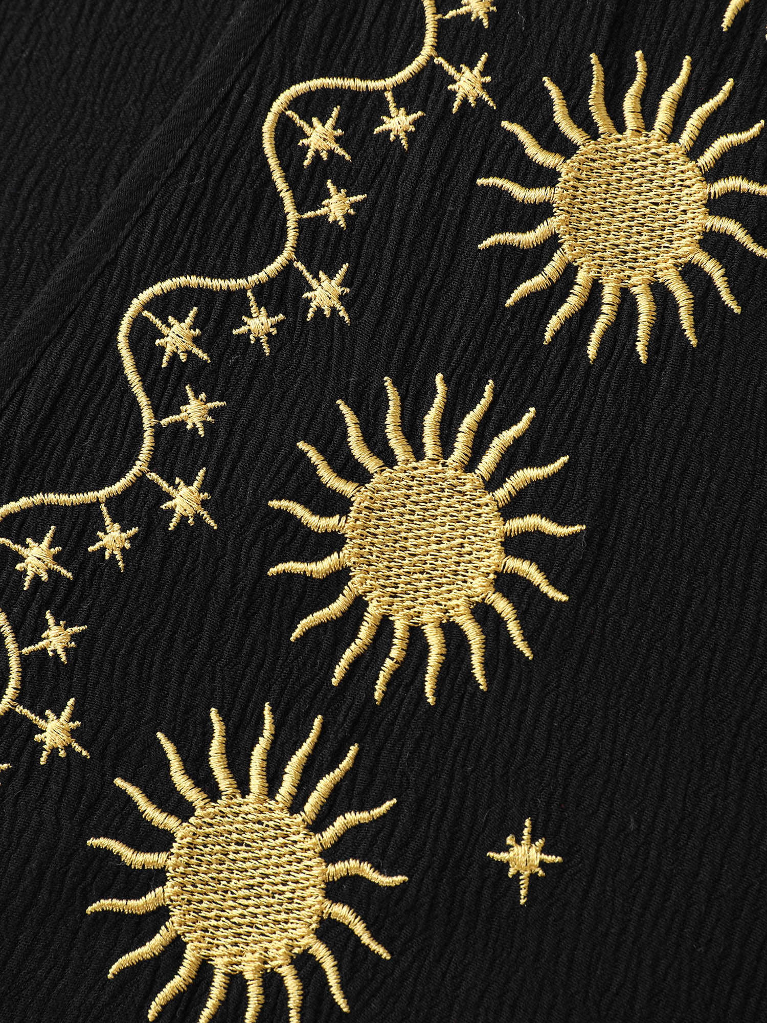 Celestial Embroidery Tassel Hem Cover-Up - Image 5