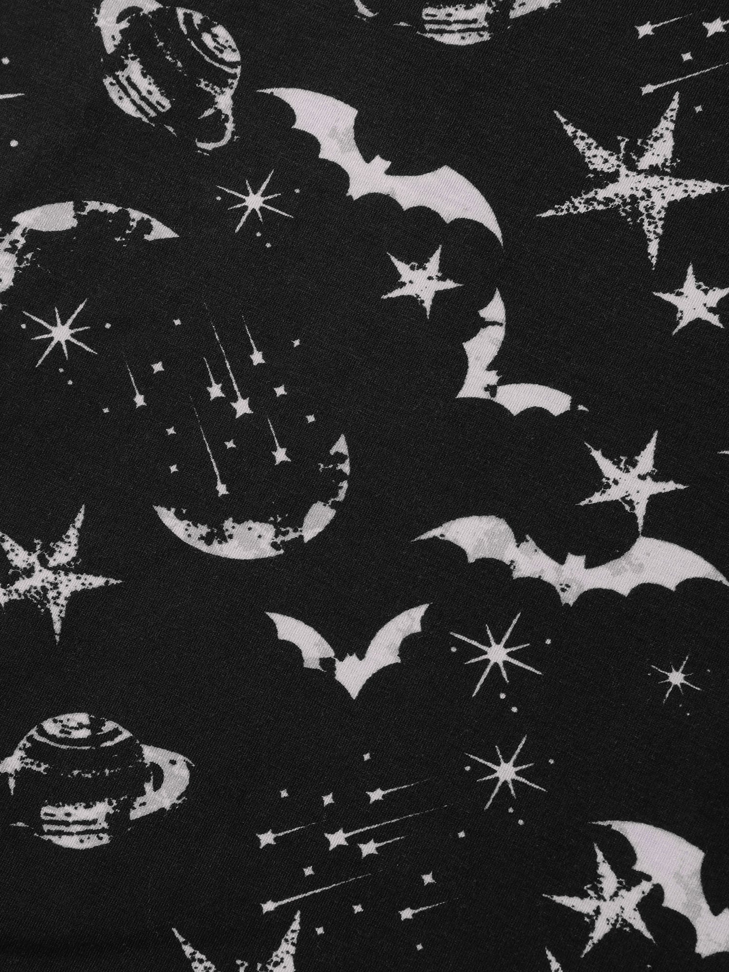 Celestial Halloween Print Sheer Pockets Maxi Dress - Image 7