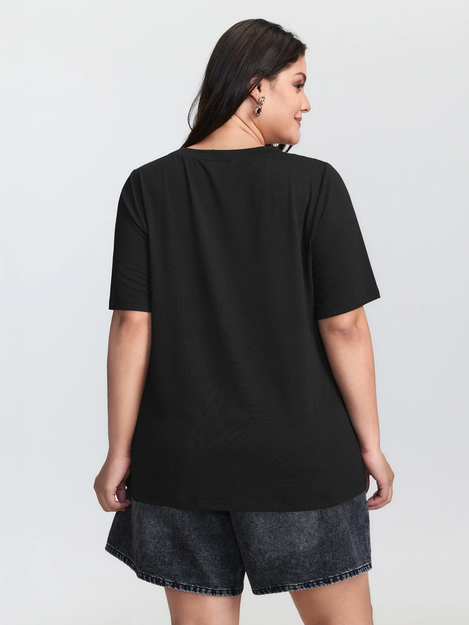 Celestial Print Round Neck T-Shirt - Image 4