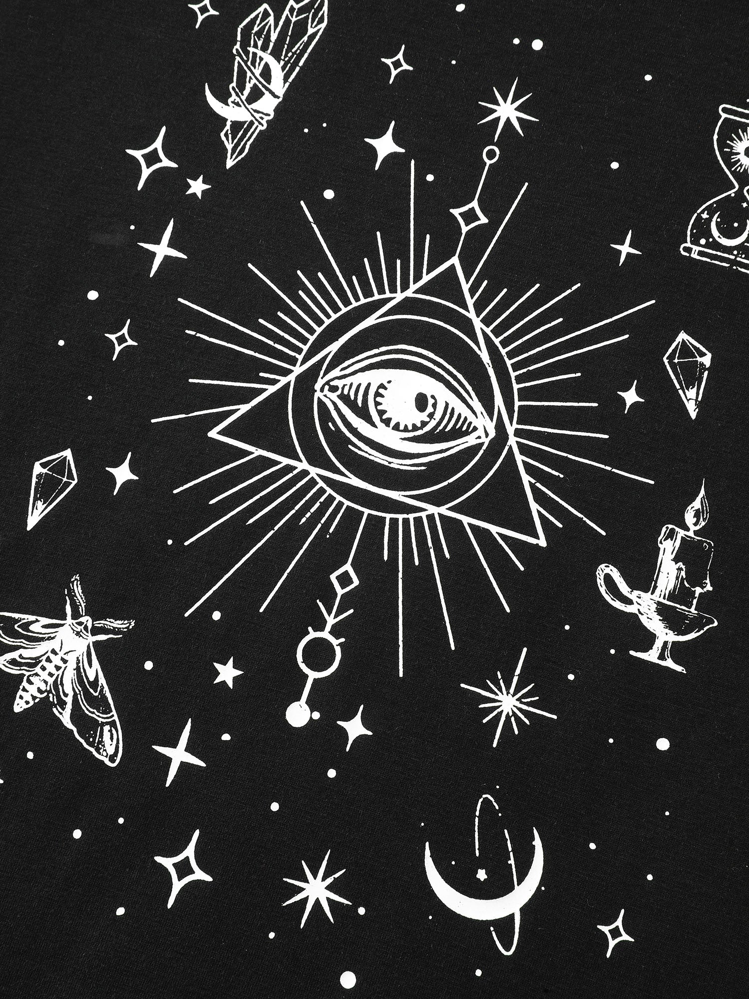 Celestial Print Round Neck T-Shirt - Image 5