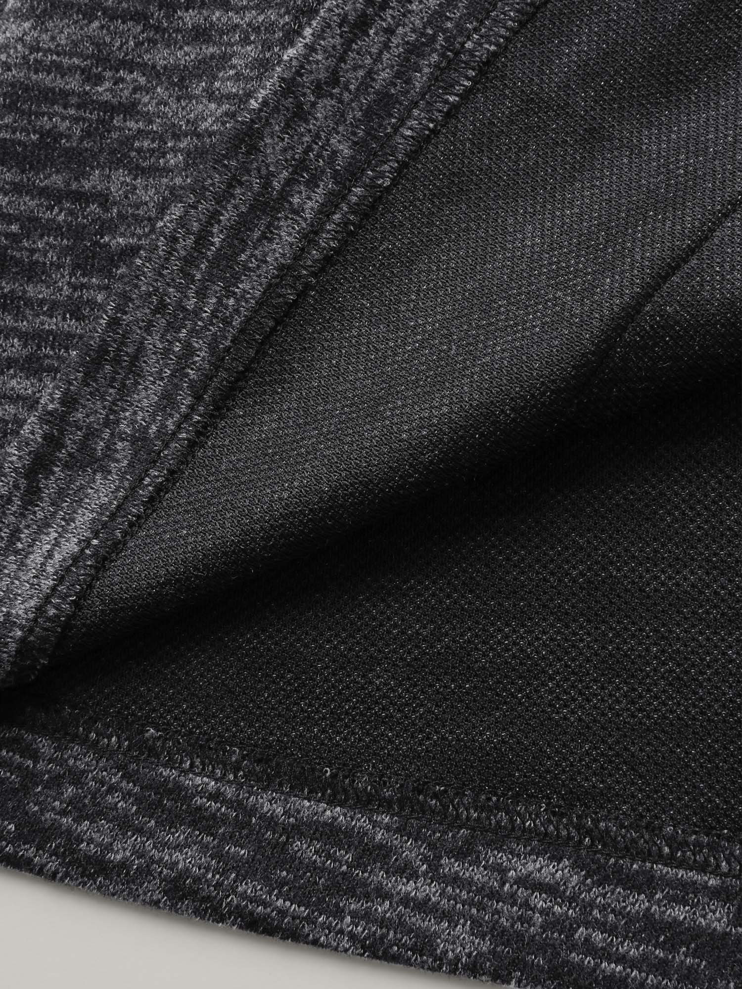 Channel Drawstring Contrast Hooded Jacket - Image 7