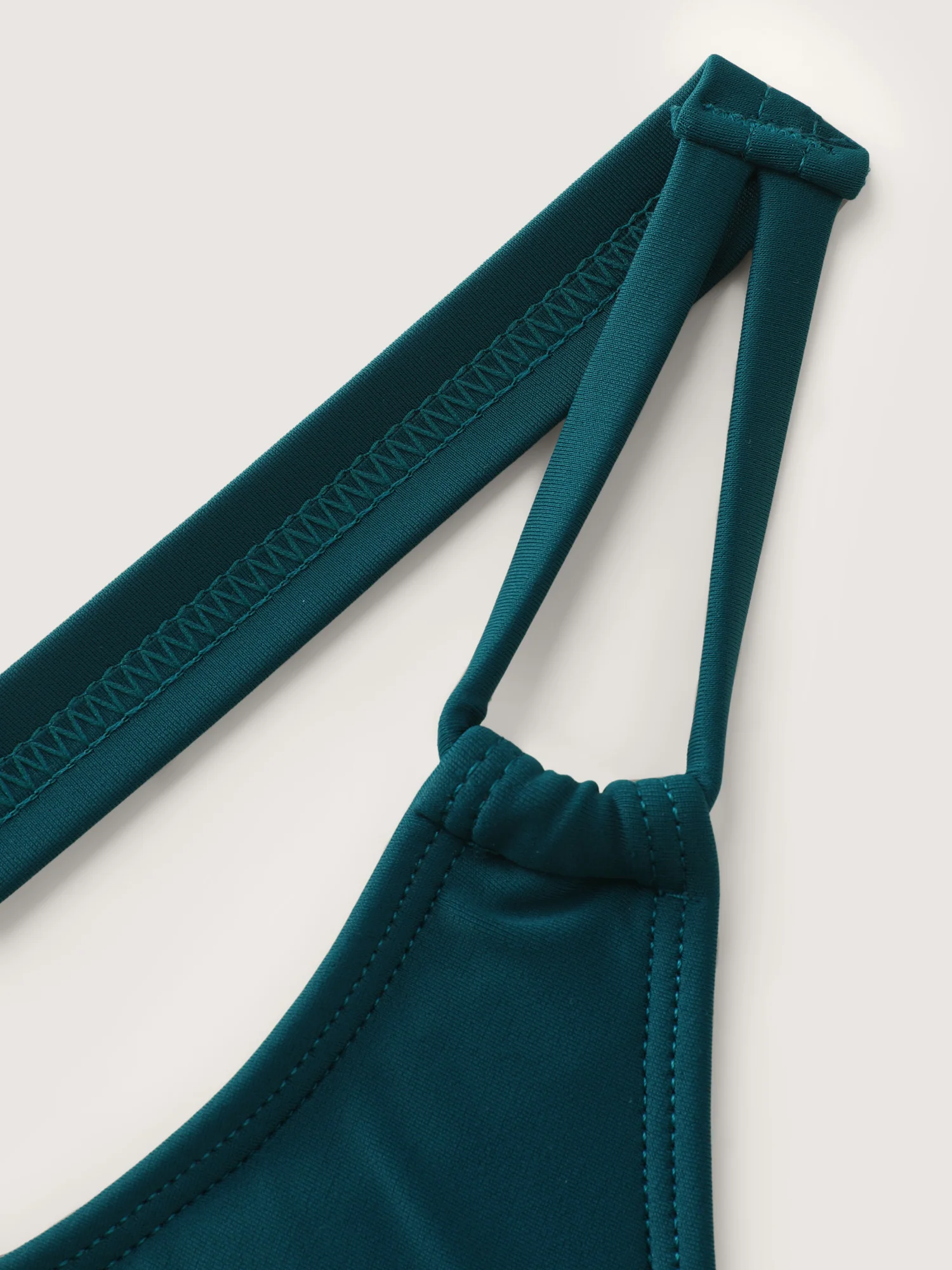 Channel Drawstring Tummy-Control Swim Top - Image 7
