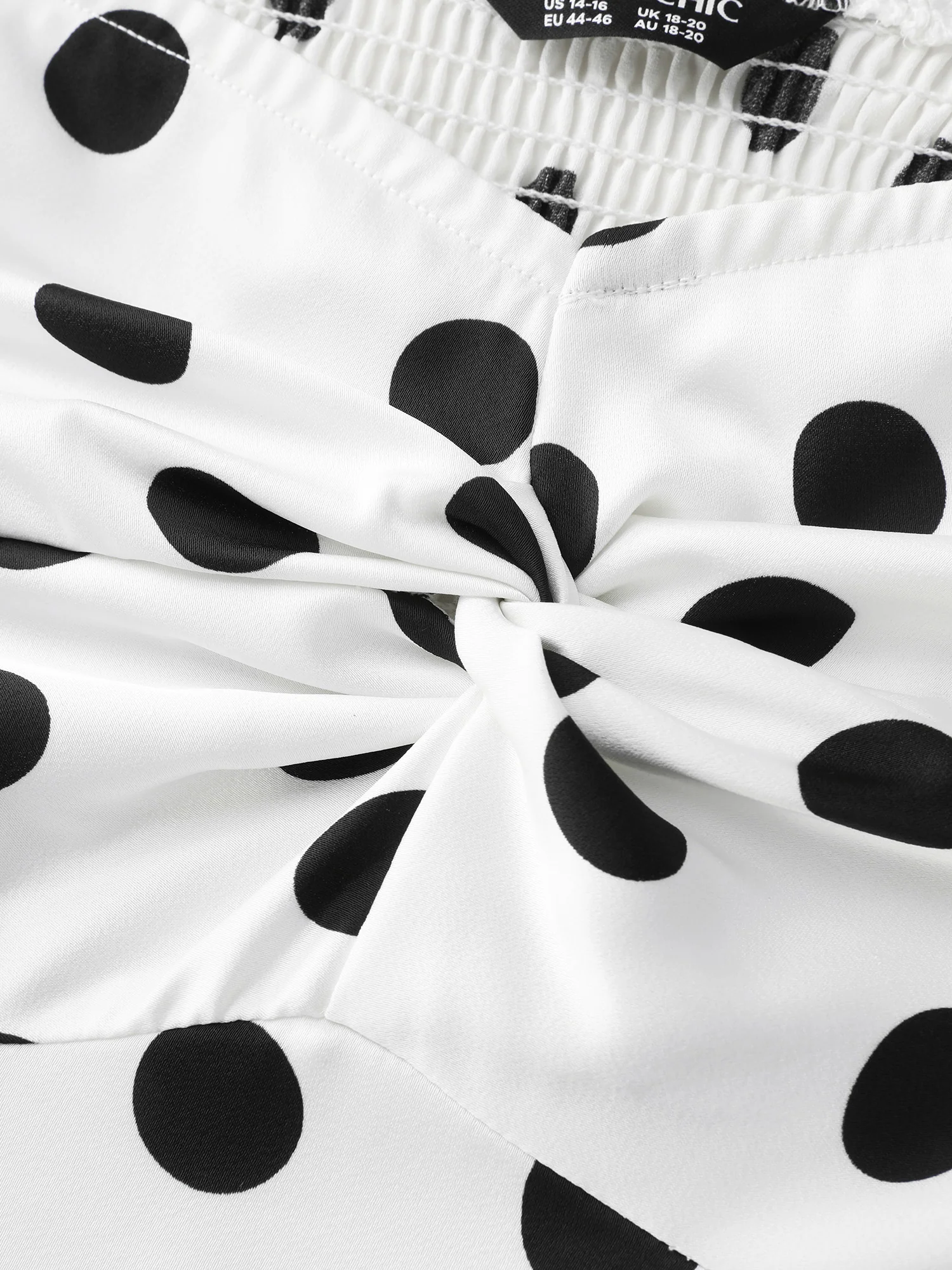 Charming Polka Dots Twist Front Midi Dress - Image 5