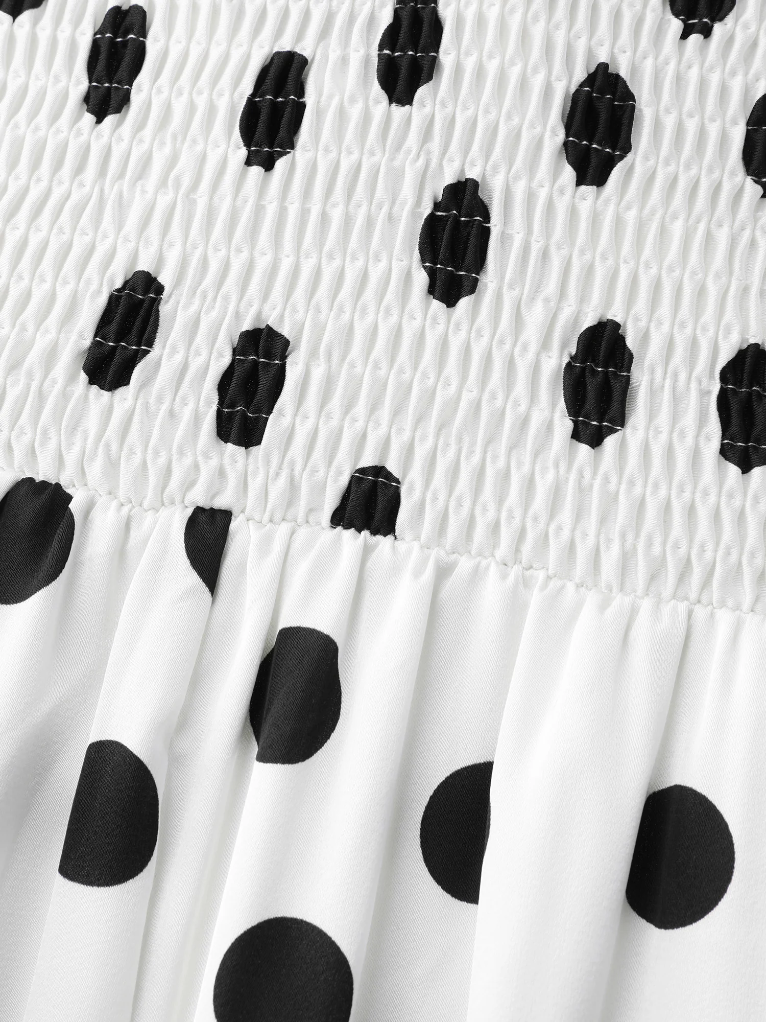 Charming Polka Dots Twist Front Midi Dress - Image 6