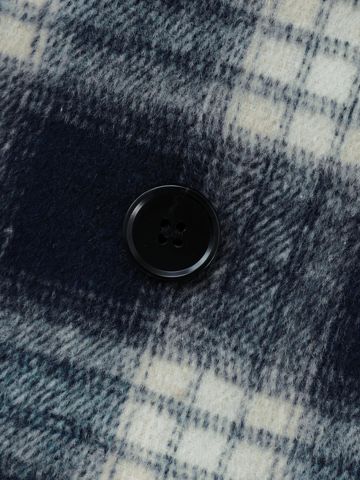 Checkered Belted Color Contrast Coat - Image 5