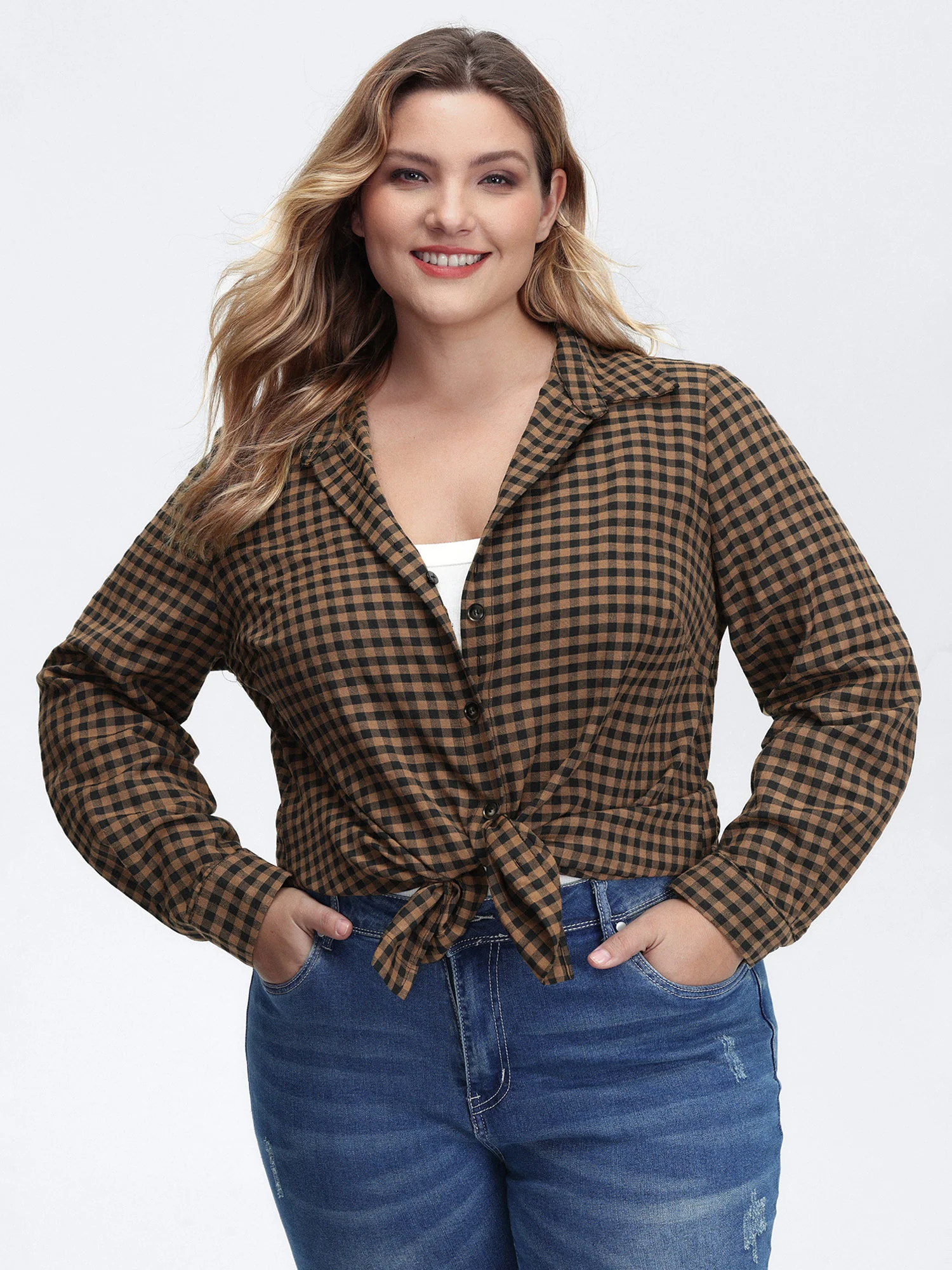 Checkered Button-Down Shirt - Image 2