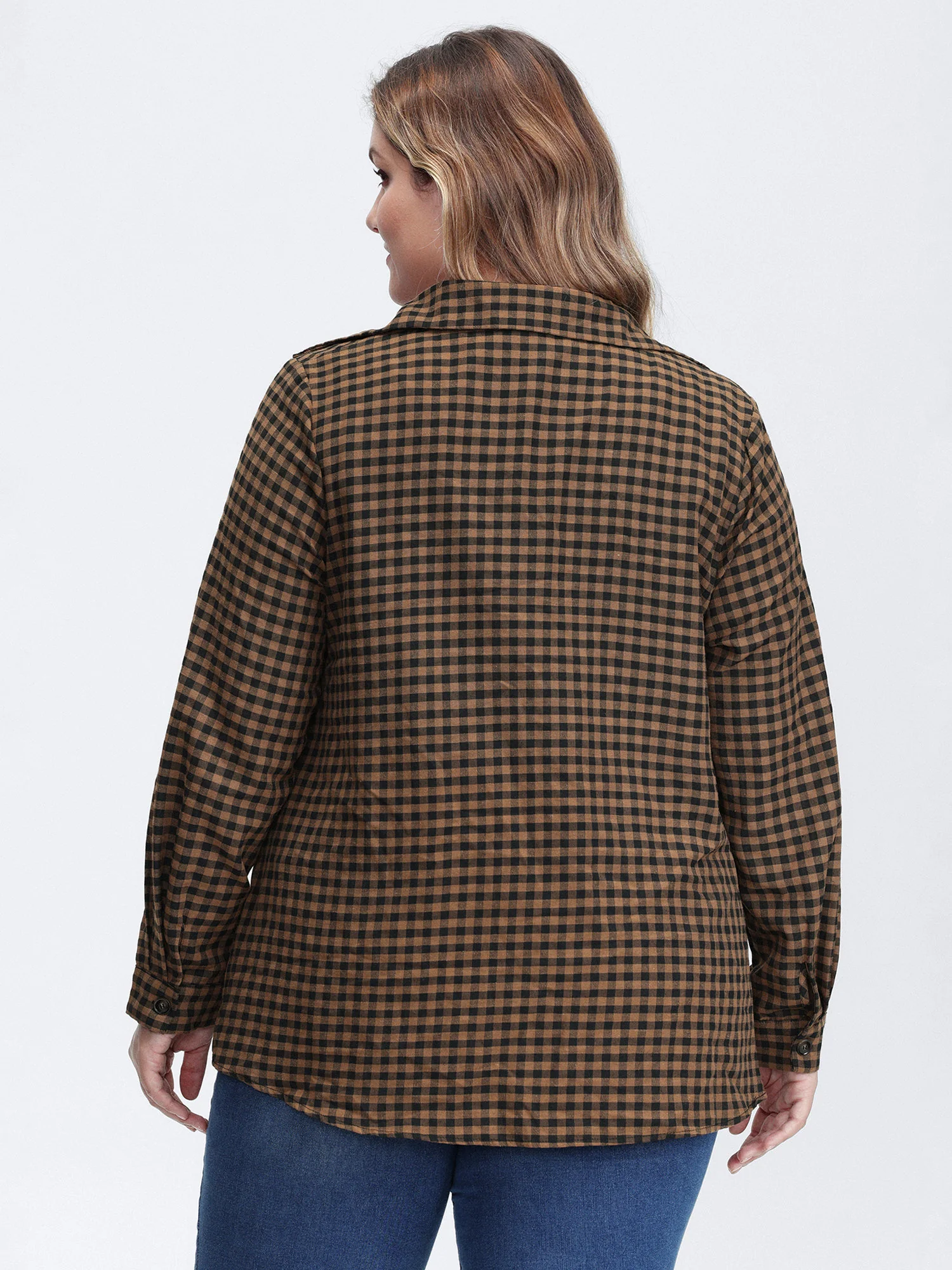 Checkered Button-Down Shirt - Image 5