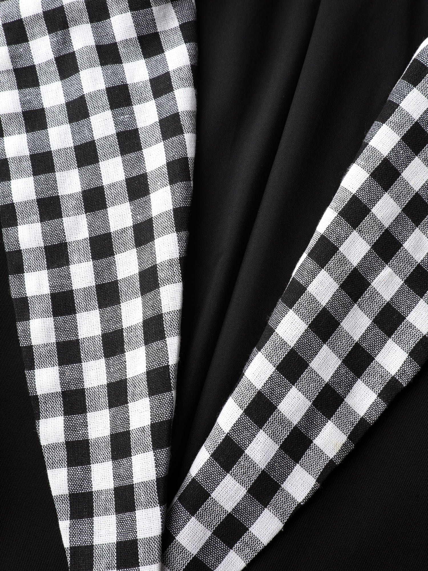 Checkered Contrast Button Blazer - Image 5