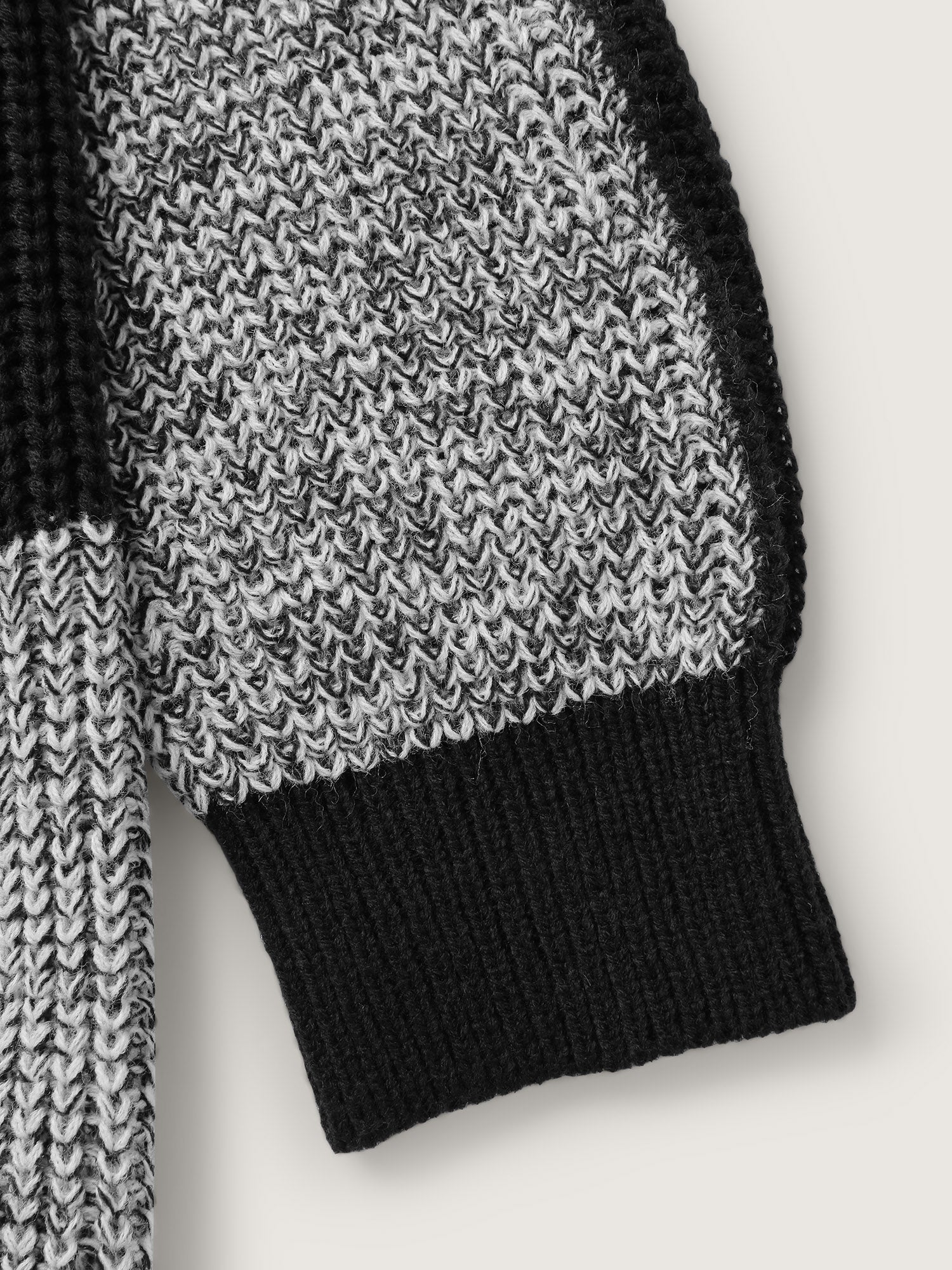 Checkered Heather Textured Open-Front Cardigan - Image 6