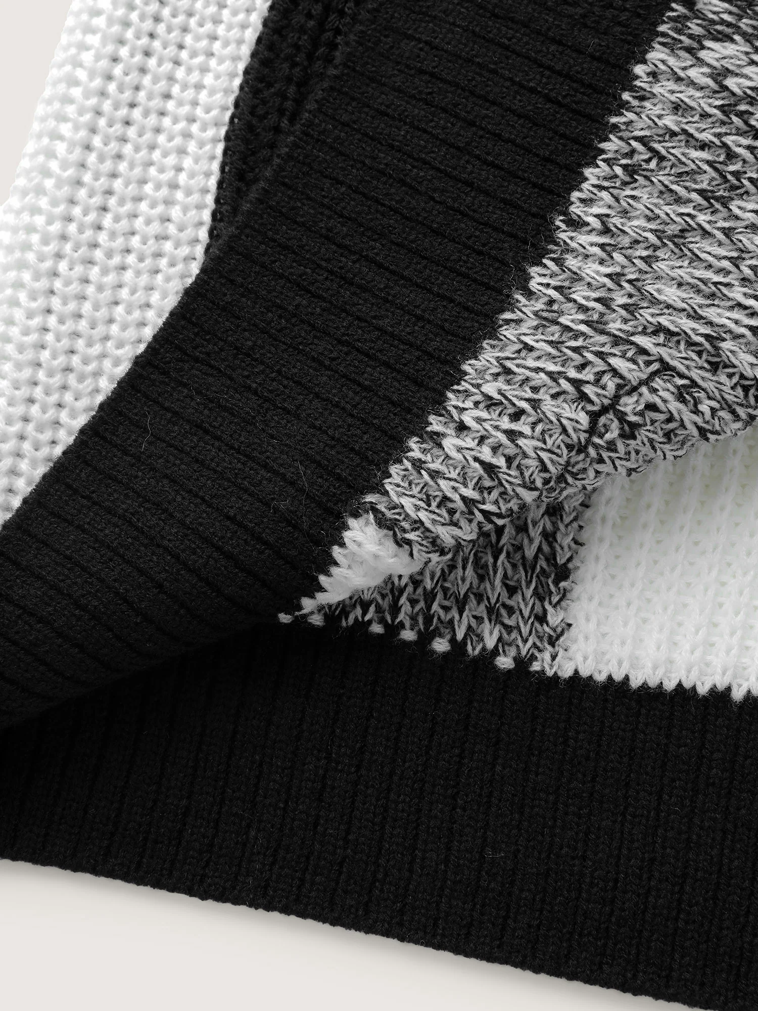 Checkered Heather Textured Open-Front Cardigan - Image 7