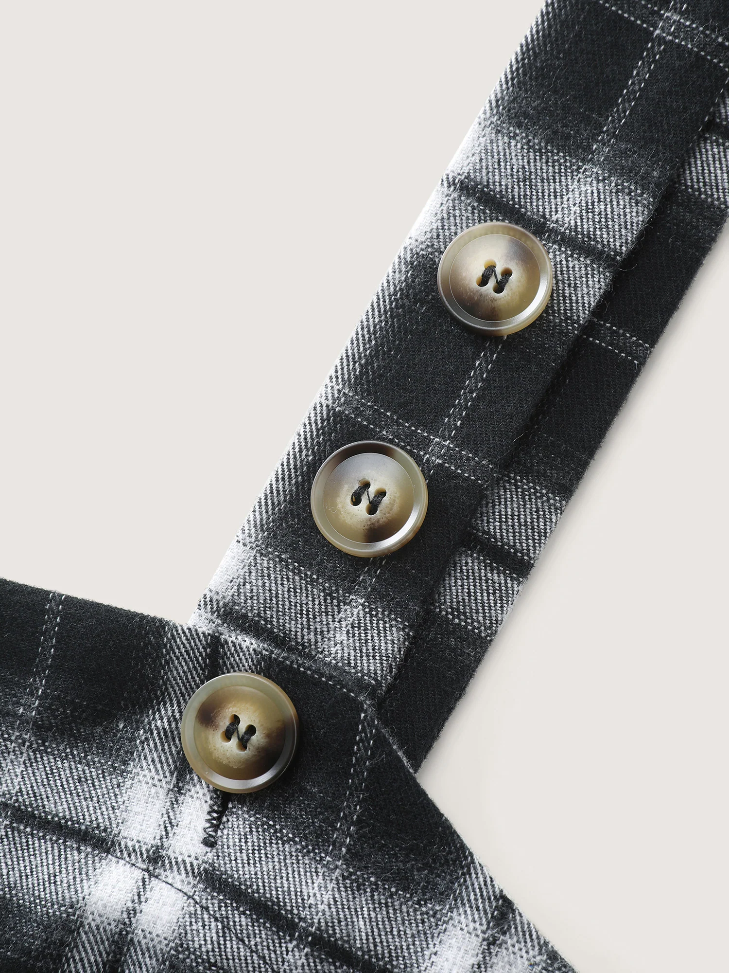 Cotton Checkered Overall Straps Jumpsuit - Image 6