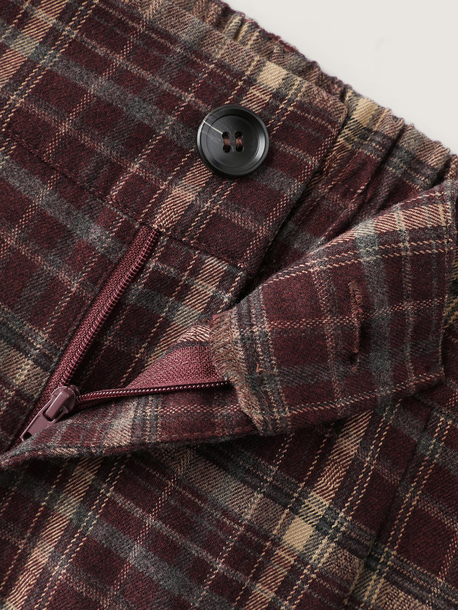 Checkered Pattern Pockets Pants - Image 6
