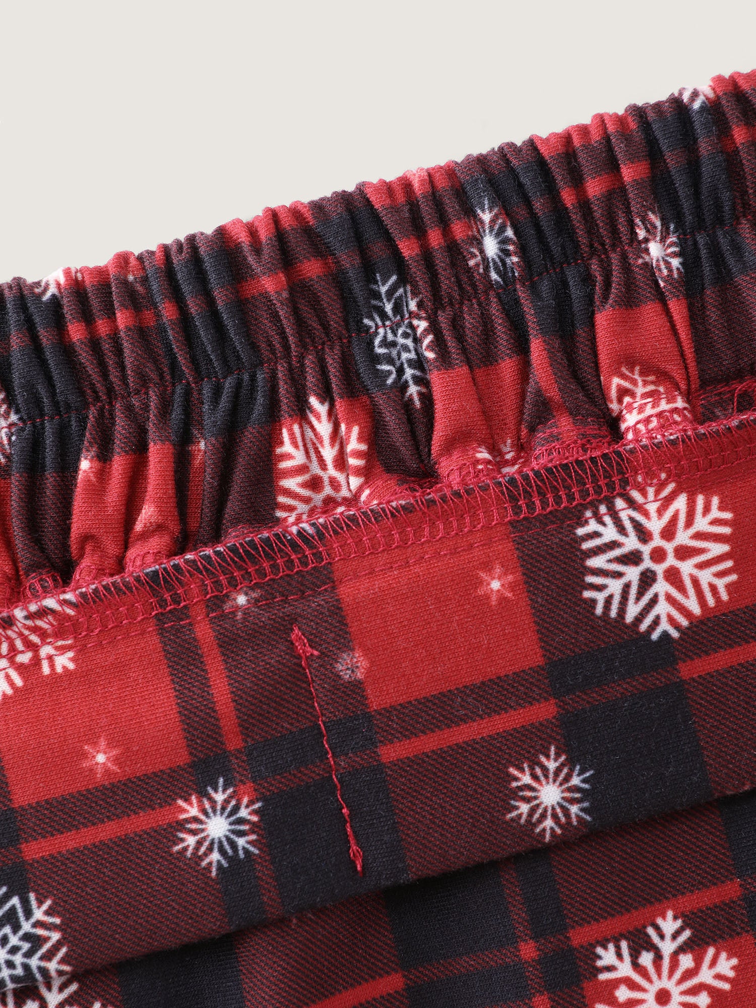 Checkered Snowflake Pattern Midi Skirt - Image 6