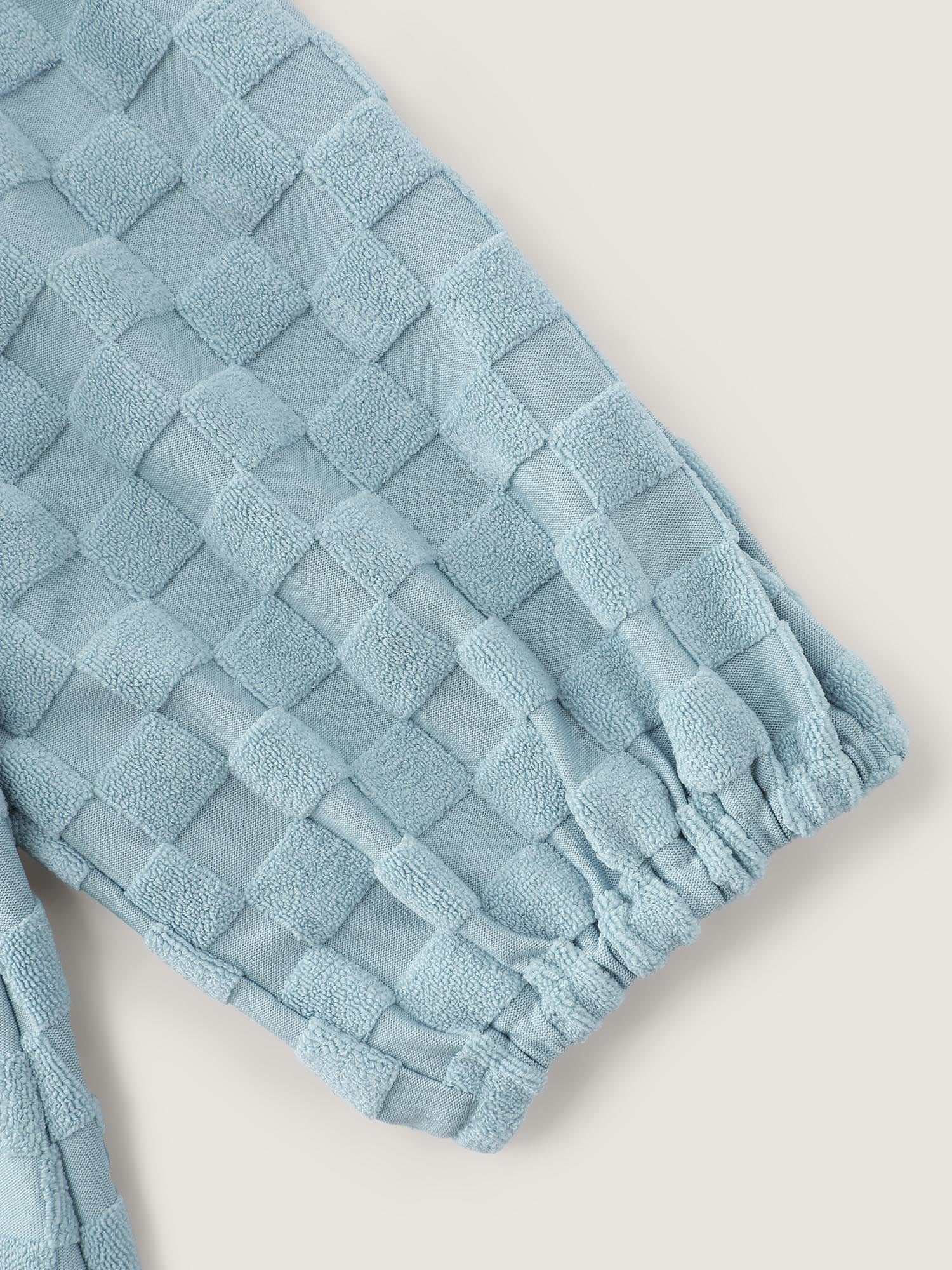 Checkered Textured Co-ord Lounge Set - Image 13