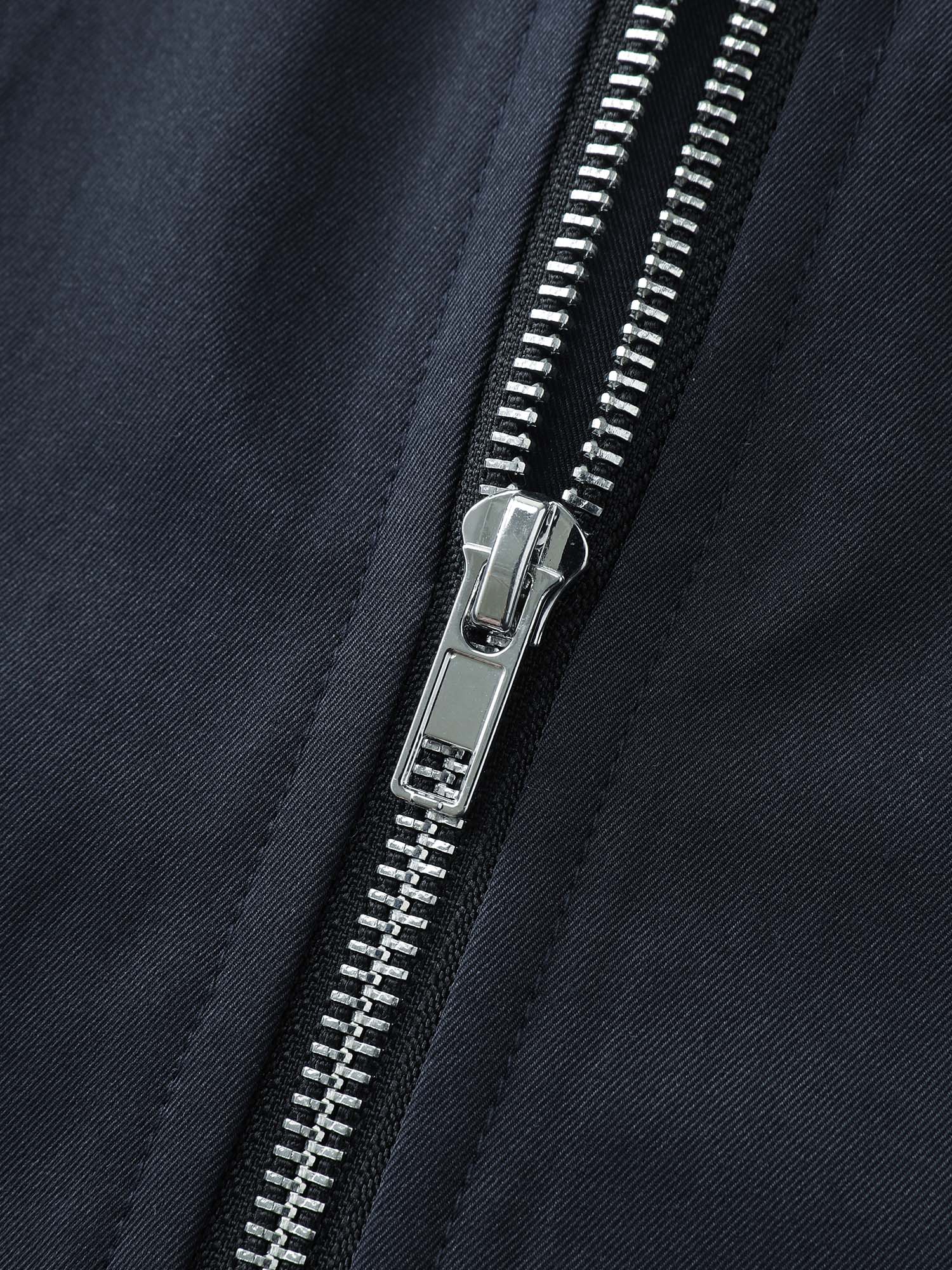 Checkered Zipper Front Pockets Jacket - Image 5
