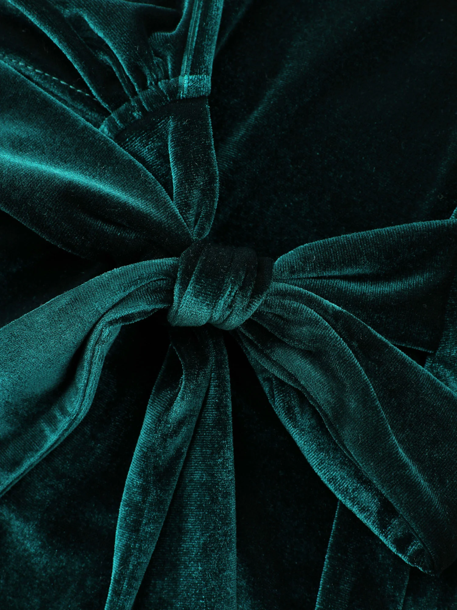 Cheerful Velvet Wrap Tie Blouse - Image 5