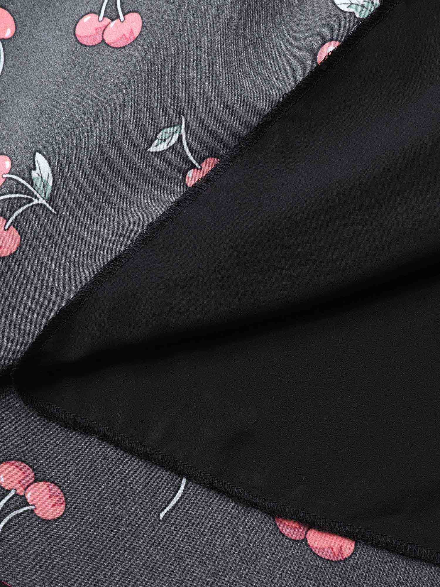 Cherry-licious Pleated Midi Skirt - Image 6