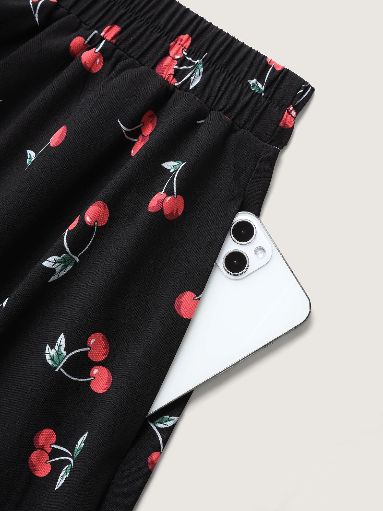 Cherry-licious Pleated Midi Skirt - Image 7
