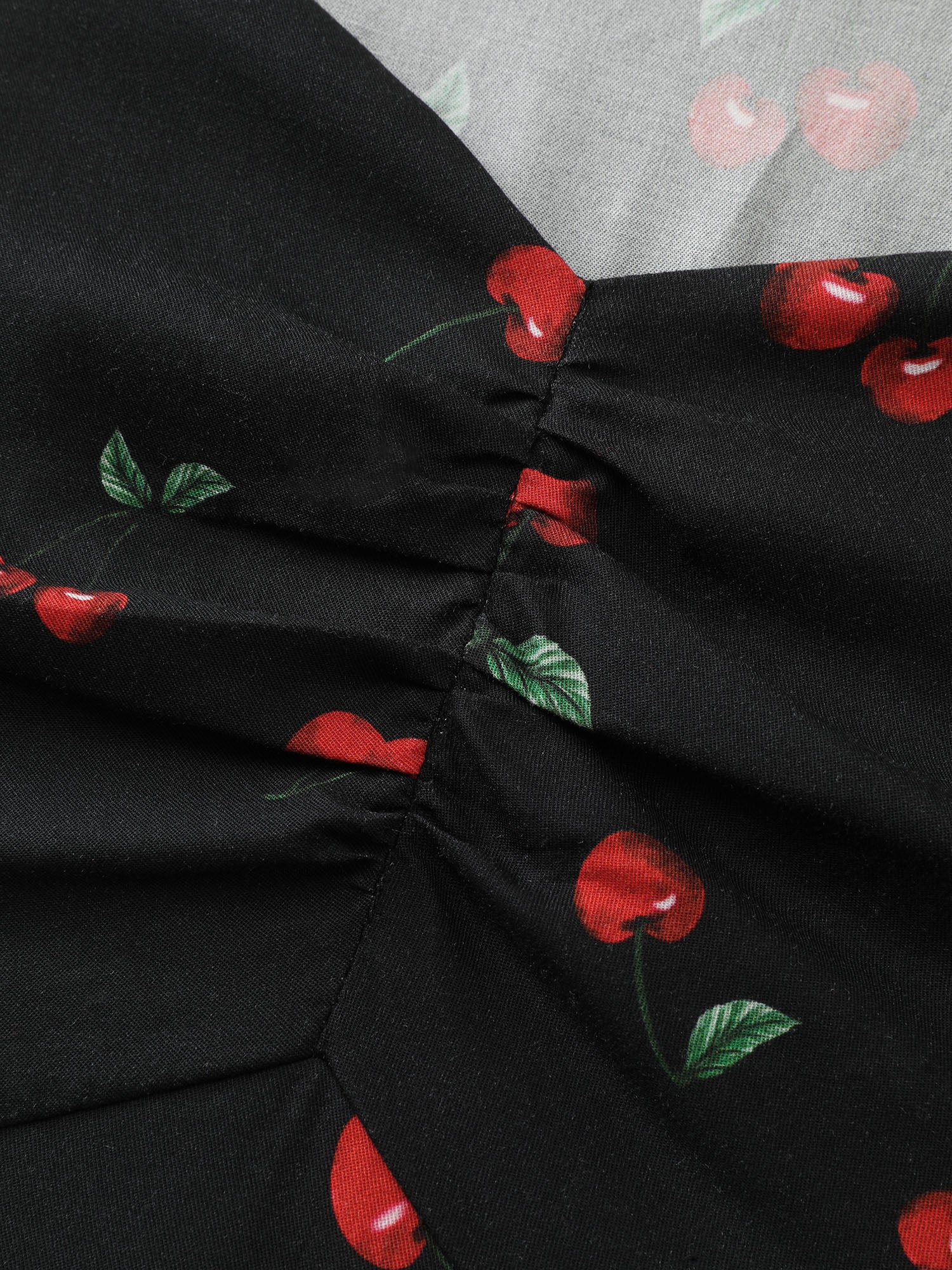 Cherry Print Split Hem Midi Dress - Image 6