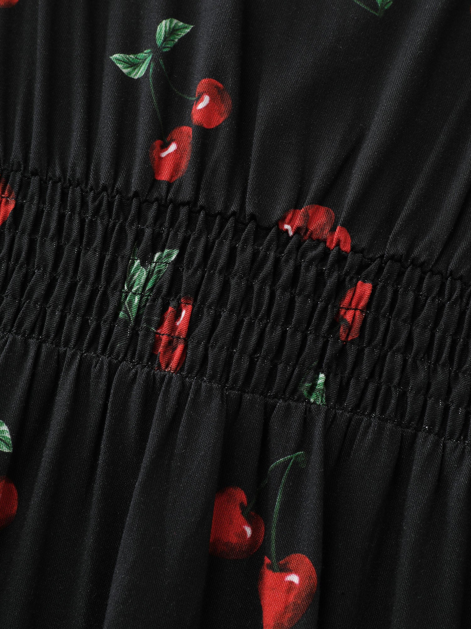 Cherry Print Split Hem Midi Dress - Image 7