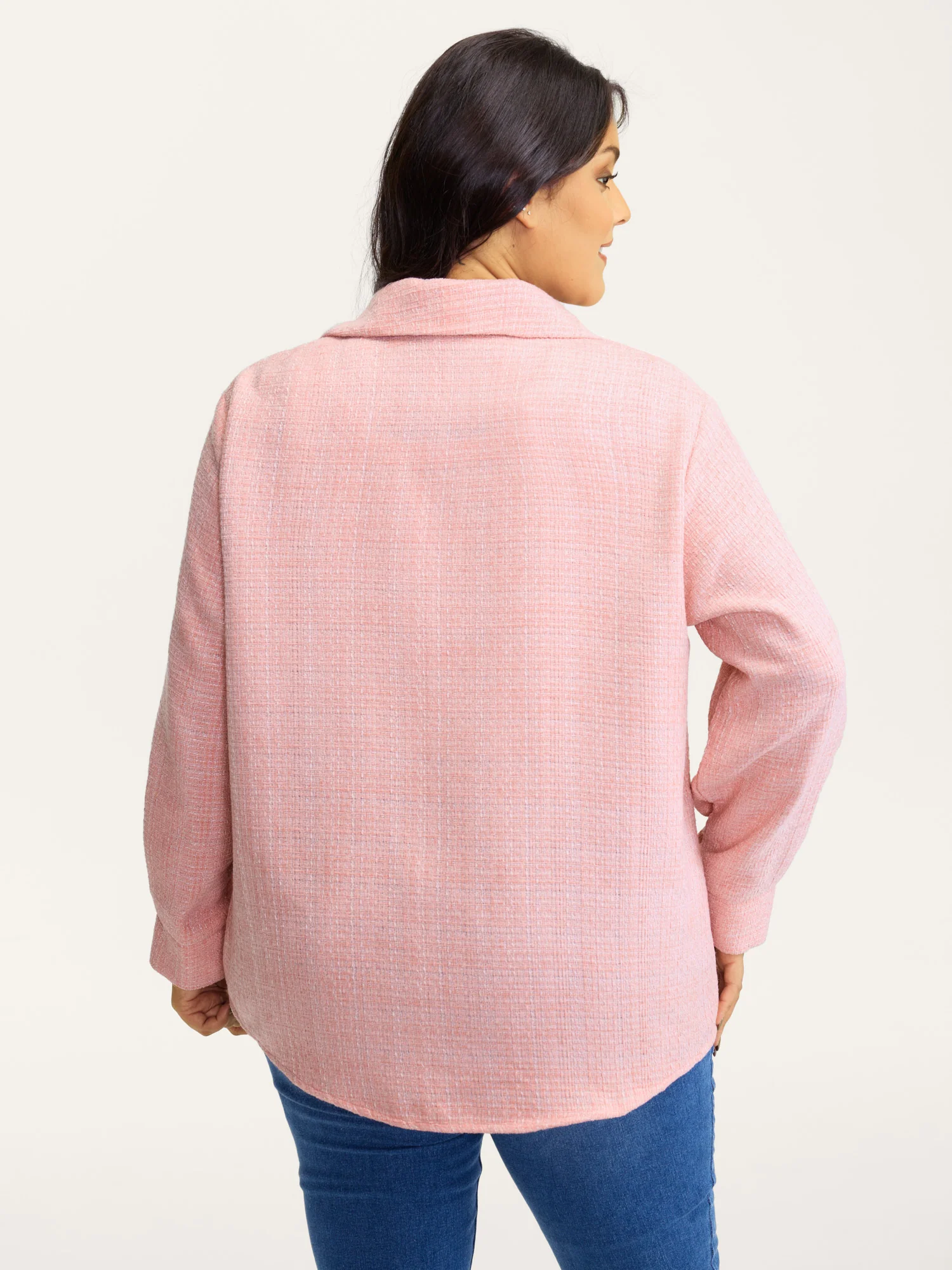 Chest Flaps Textured Button-Down Jacket - Image 5